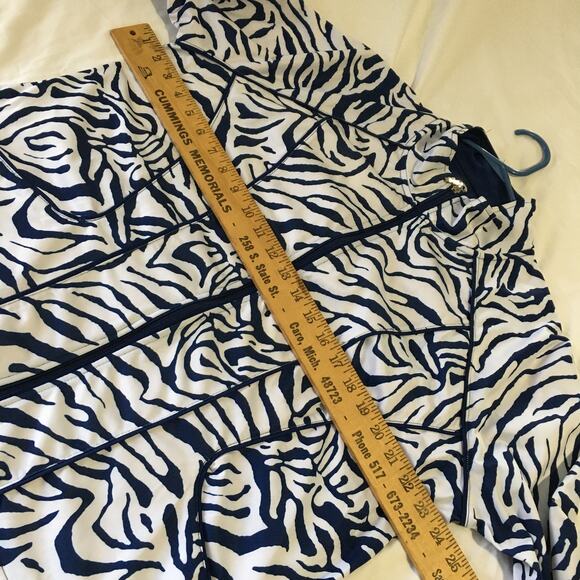 a ac-tiv-ology XL navy & white full zip yoga - Picture 9 of 10